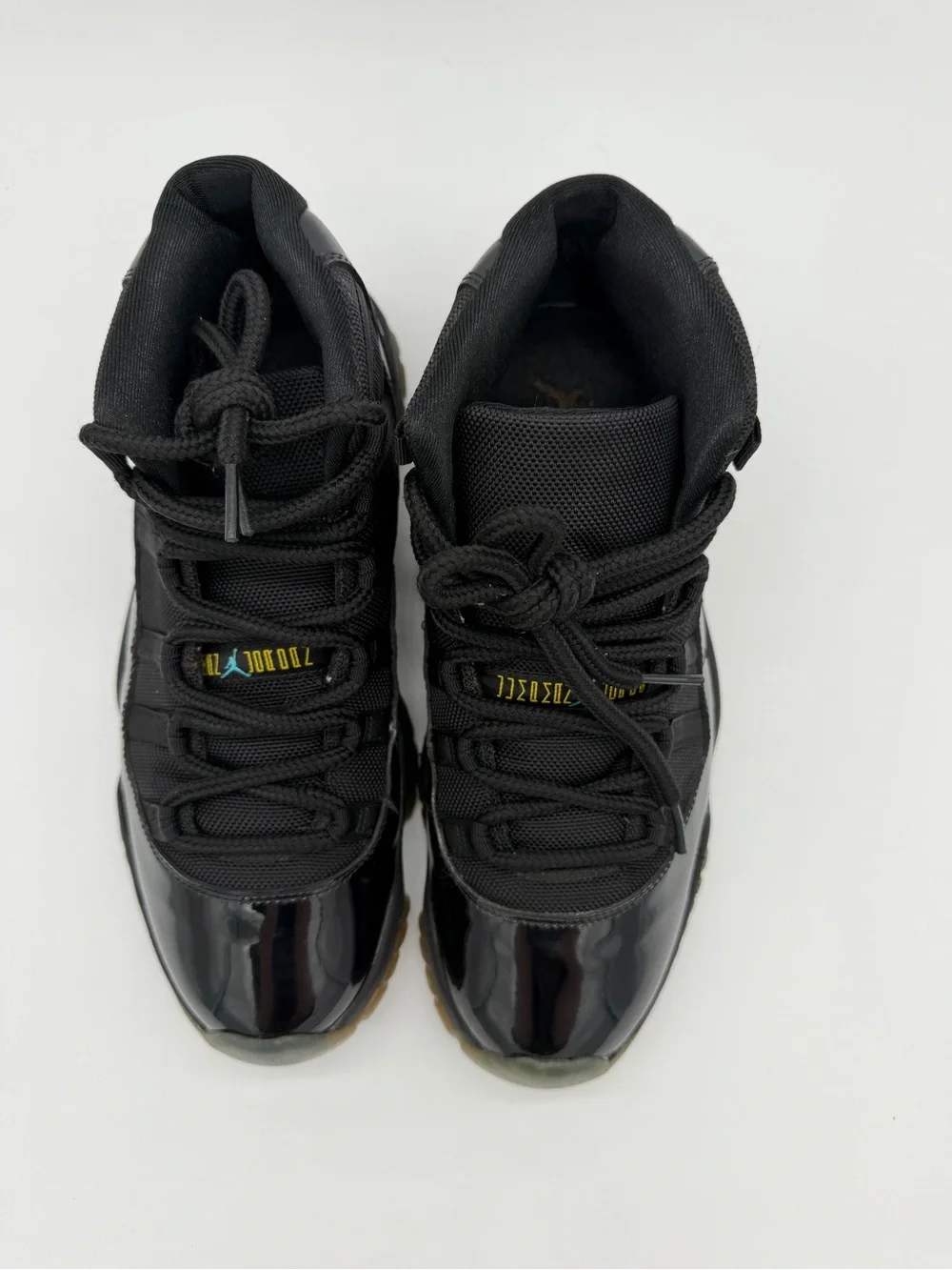 Air Jordan 11 Retro 378037-006 'Gamma Blue' Shoes Black Patent Men's - Size 9